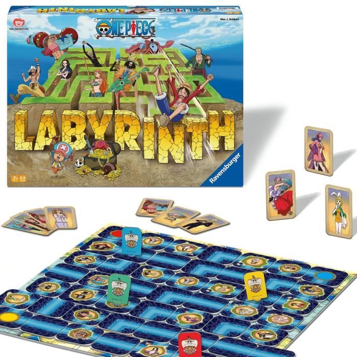 RavensburgerJeu de société classiqueLabyrinthe One PieceJeu de plateau-Jeu de réflexion-Enfant et FamilleDes 7