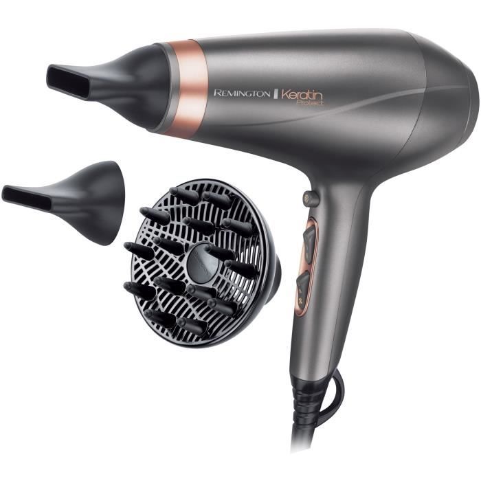 Remington AC8820 Seche-Cheveux 2200W Professionnel Keratin Protect Soin Kératine et Huile d’Amande