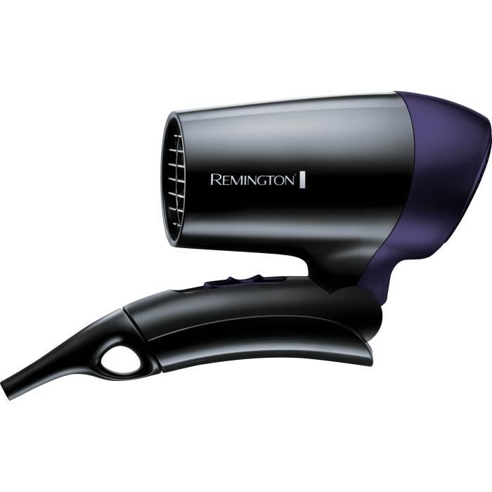 Remington D2400 Seche-Cheveux Voyage 1400W On The Go Poignée Pliable Compact Facile a Transporter