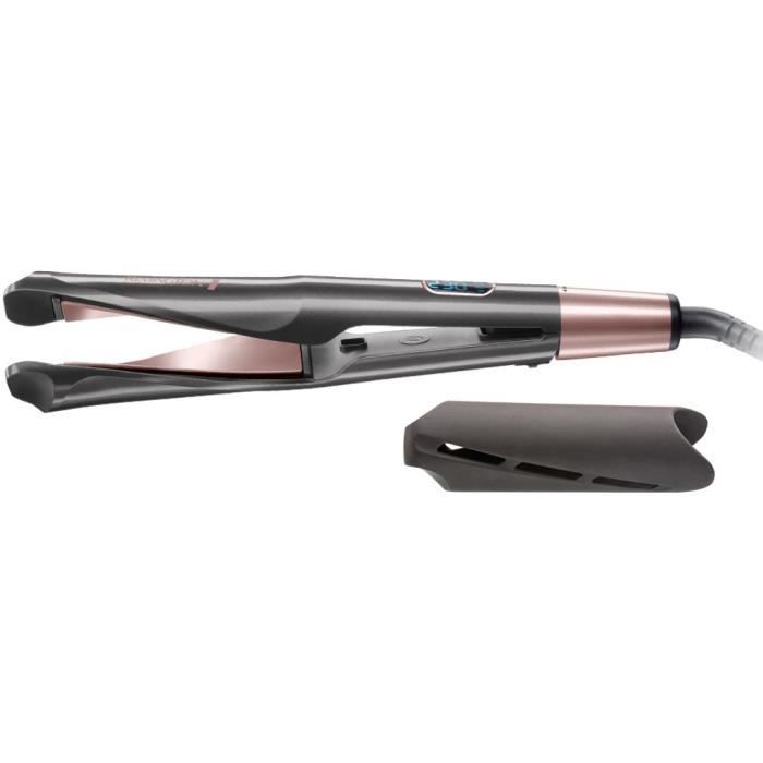 Remington S6606 Fer a Lisser Fer a Boucler Lisseur Boucleur Curl Confidence Advanced Cermaic Tourmaline Antistatique