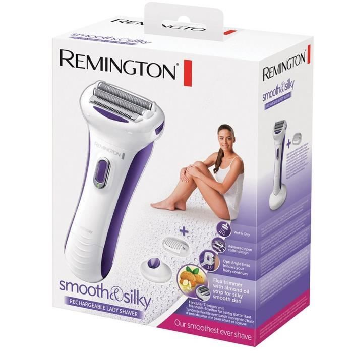 Remington WDF5030 Rasoir Electrique Femme Smooth Silky Etanche Rechargeable Bande Hydratante Huile d’Amande