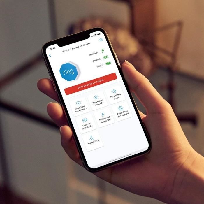 RING - Sirene extérieure sans fil pour Ring Alarm