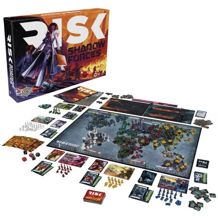 Risk Shadow Forces jeu de stratégie jeu de société Legacy familial et adultes des 13 ans 3 a 5 joueurs Avalon Hill