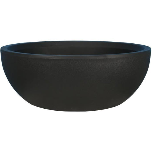 RIVIERA - Coupe pot de fleurs - granit D40 - noir