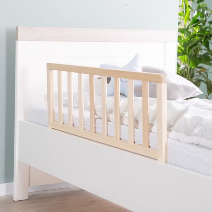 ROBA Barriere de Lit 90 cm - Protection Anti-Chute Sûre pour Bébés et Enfants - de 18 Mois a 5 Ans - Montage Facile