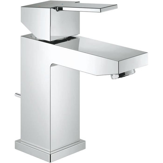 Robinet lavabo de salle de bains GROHE Sail Cube taille S avec tirette de vidage et mousseur économique d’eau