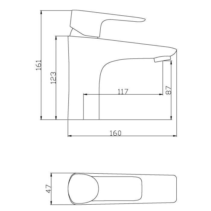 Robinet mitigeur lavabo Dunedin - ROUSSEAU - Monotrou - Cartouche céramique - Economie d’eau - Garantie 5 ans