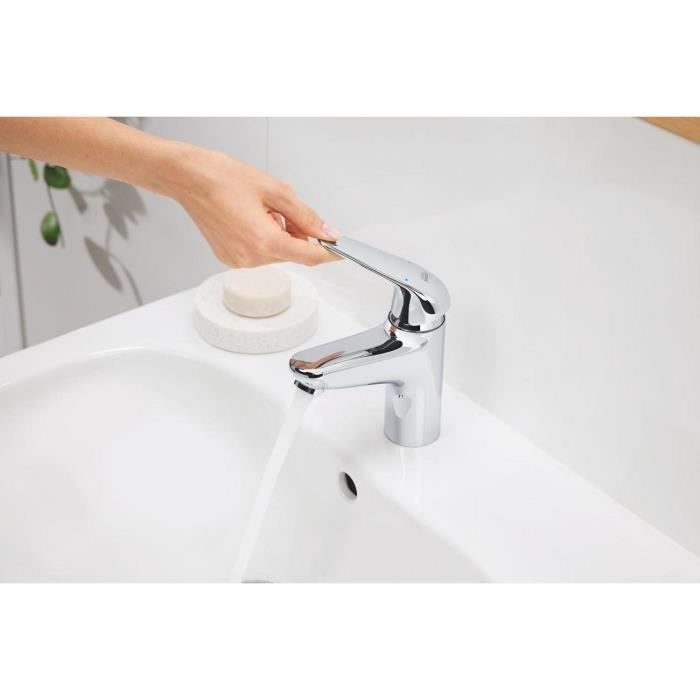 Robinet monofluide lave-mains - GROHE Swift - 20617001 - Chromé- Taille XS - Economie d’eau