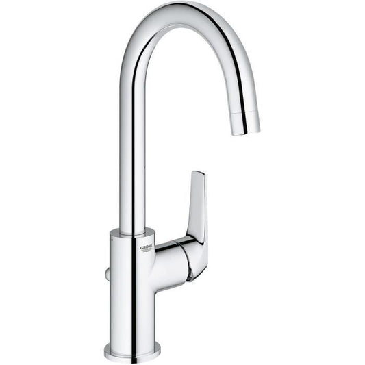 Robinet salle de bains - GROHE Start Flow - Mitigeur monocommande - Taille L - Chromé - Economie d’eau - 23811000