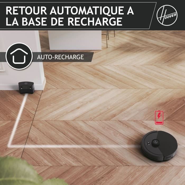 Robot Aspirateur Dry - HOOVER - HG410D - 4000 Pa - Autonomie: 120 min - 65 dBA