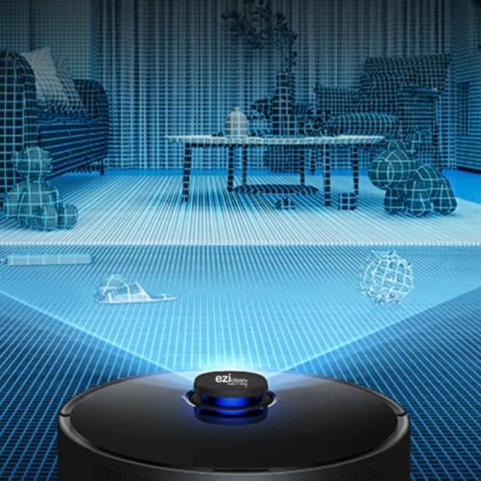 Robot Aspirateur Laveur Connecté avec base aspirante EZICLEAN I-Bot Z7 Smart - 240 min - 3Kpa - 300m² - 3L