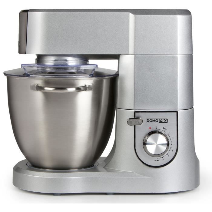 Robot de Cuisine Pro - DOMO - DO9079KR-PROMO - 1500 W - 6,7 L - Vitesse variable + Pulse - Gris