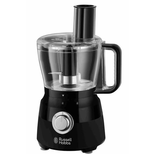 Robot Multifonction - RUSSELL HOBBS - Matte Black 24732-56 - 600 W - Bol 2,5 L - Lames inox - Disque réversible - Noir