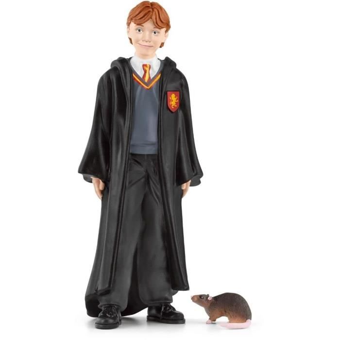 Ron et croûtard Figurine de l’univers Harry Potter pour enfants des 6 ans 4 x 2 x 10 cm - schleich 42634 WIZARDING WORLD