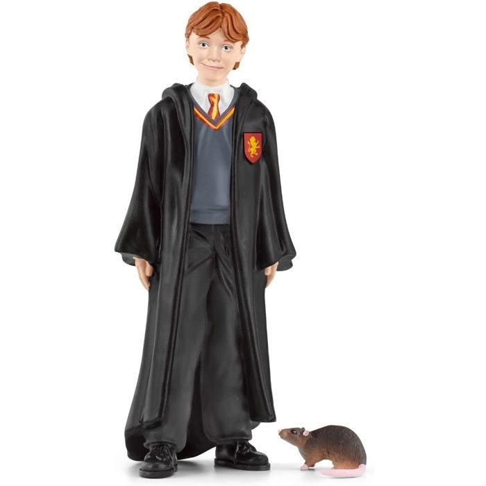 Ron et croûtard Figurine de l’univers Harry Potter pour enfants des 6 ans 4 x 2 x 10 cm - schleich 42634 WIZARDING WORLD