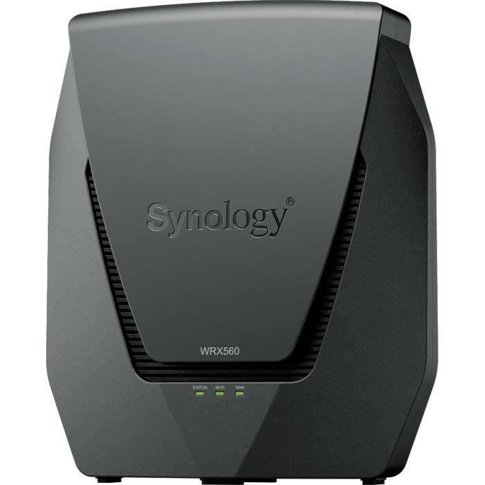 Routeur WiFi 6 Mesh Dual band 3 Gbit/s - SYNOLOGY WRX560 - Commutateur 4 ports - Gris SYNOLOGY