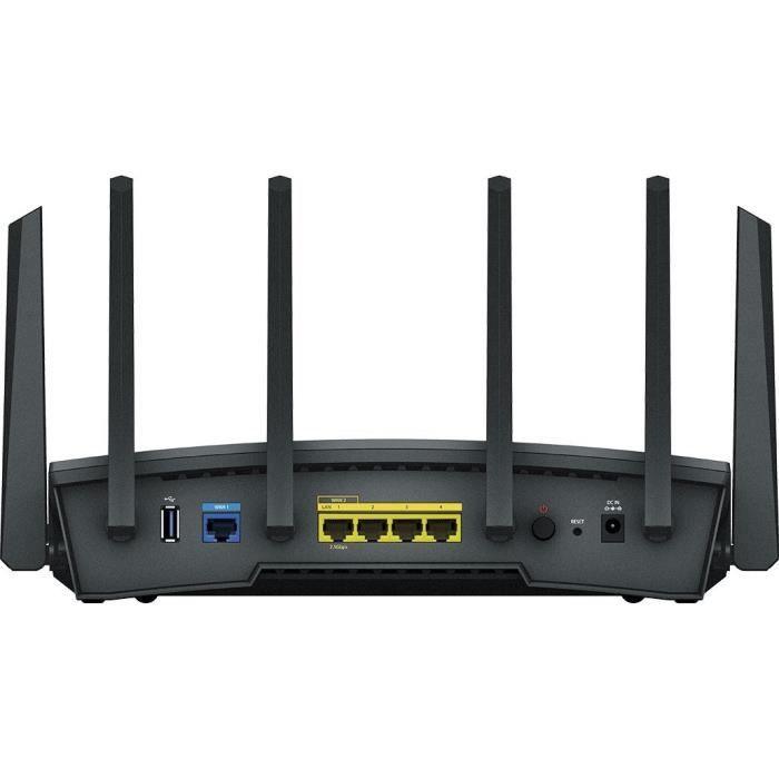 Routeur WiFi 6 Tri band jusqu'a 6,6 Gbit/s - SYNOLOGY - RT6600AX - 6 antennes - Blanc SYNOLOGY