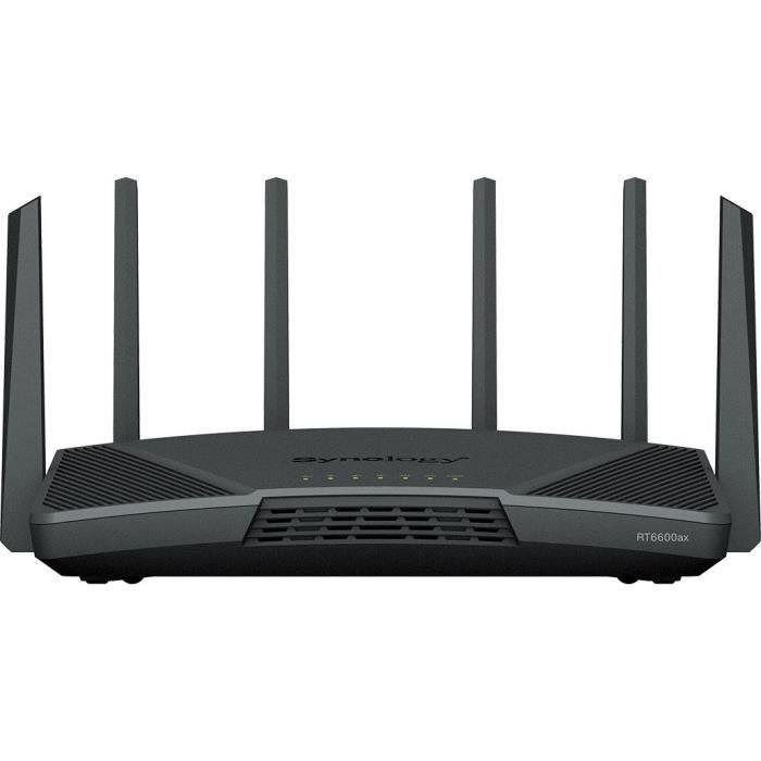 Routeur WiFi 6 Tri band jusqu'a 6,6 Gbit/s - SYNOLOGY - RT6600AX - 6 antennes - Blanc SYNOLOGY