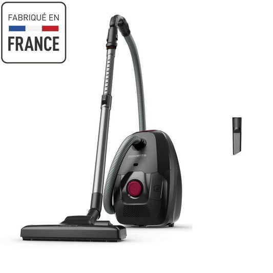 ROWENTA Green Force Max Aspirateur avec sac 4,5 L 900 W max 75 dB(A) Eco-responsable Fabriqué en France Noir RO4933EA