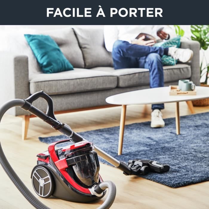 ROWENTA Silence Force Cyclonic Aspirateur sans sac 2,5 L Économie d’énergie 65 dB(A) Ergonomique Fabriqué