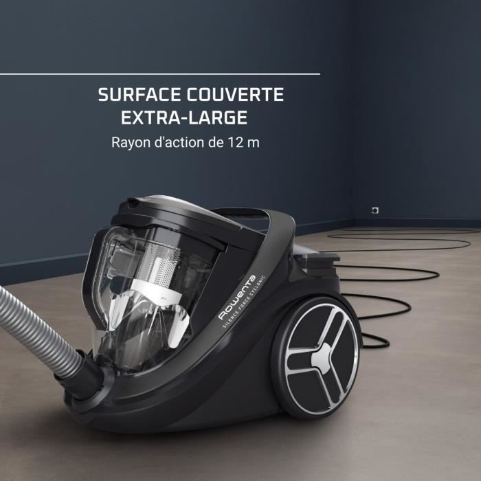 ROWENTA Silence Force Cyclonic Effitech - Aspirateur sans sac 2,5 L 500 W 59 dB Haute filtration Fabriqué en France