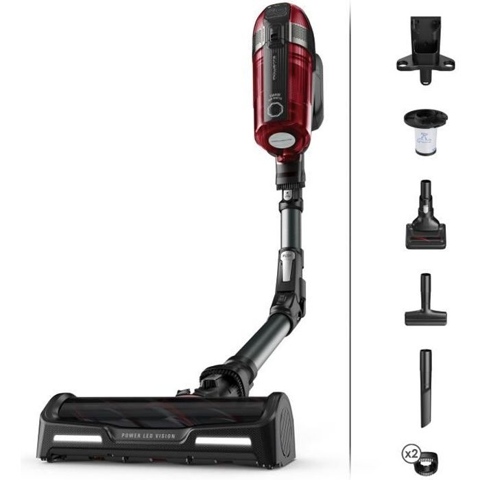 ROWENTA X-Force Flex 12.60 Aspirateur Balai multifonction Kit Animal 150 AW Ultra performant Autonomie jusqu’a 45 min