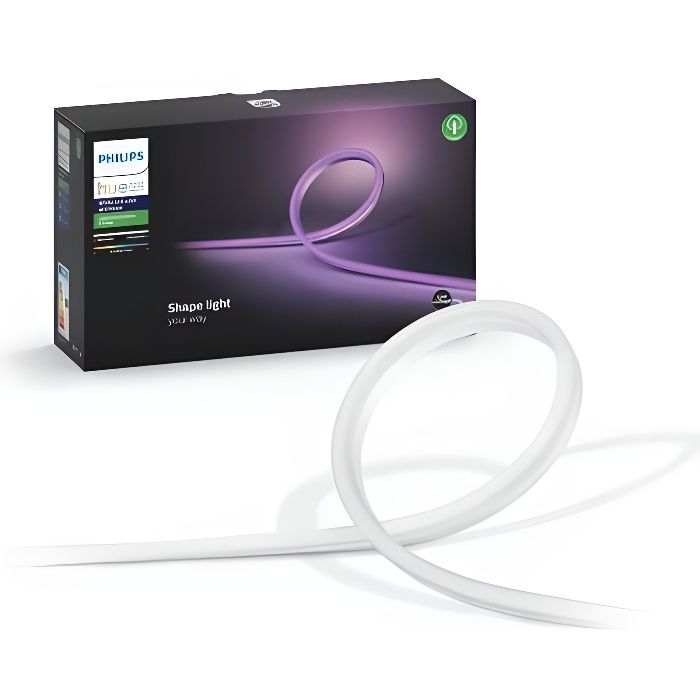 Ruban lumineux connecté Philips Hue White Outdoor Lightstrip - 5 m pour éclairage extérieur PHILIPS