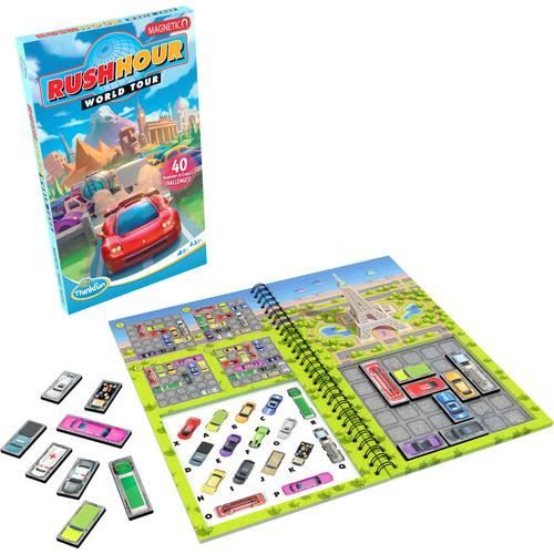 Rush Hour World Tour 40 défis Jeux de logique magnétique 1 Joueur a partir de 8 Ans Version voyage 76544 Ravensburger