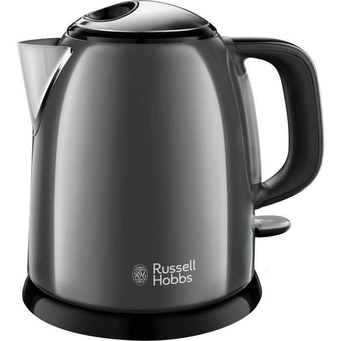 RUSSELL HOBBS 24993-70 Bouilloire Compacte Colours Plus Capacité 1 L Filtre Anti-Calcaire Amovible Lavable - Gris RUSSELL HOBBS