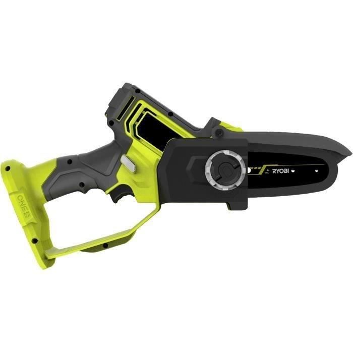 RYOBI - Élagueur a main 18V ONE + - Brushless- guide 10 cm - 6 m/s - tendeur sans outil + batterie 2,0 Ah & chargeur