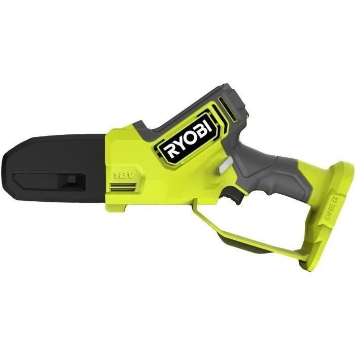 RYOBI - Élagueur a main 18V ONE + - Brushless- guide 10 cm - 6 m/s - tendeur sans outil + batterie 2,0 Ah & chargeur