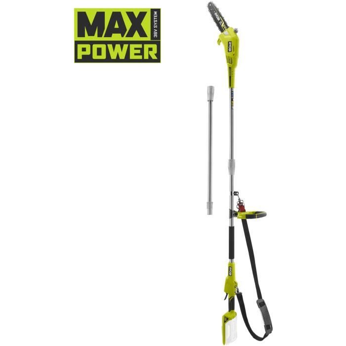 RYOBI - Élagueur sur perche 36V MAXPOWER - guide 25 cm - tube télescopique (2,4 - 2,9 m) - sans batterie ni chargeur