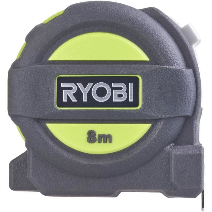 RYOBI - Metre ruban 8 m largeur 25 mm - RTM8M