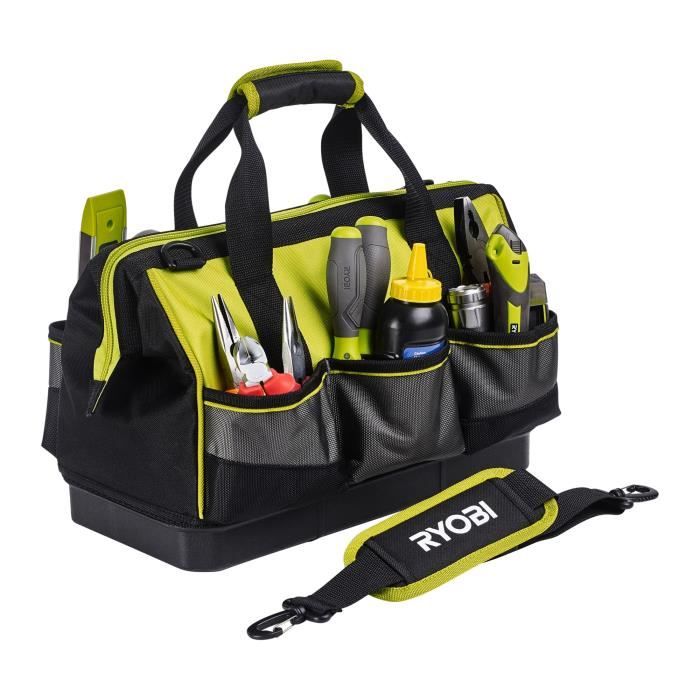 RYOBI - Sac avec fond renforcé 38 x 29 x 20,5 cm pour 1 ou 2 outils - RSSSTB1