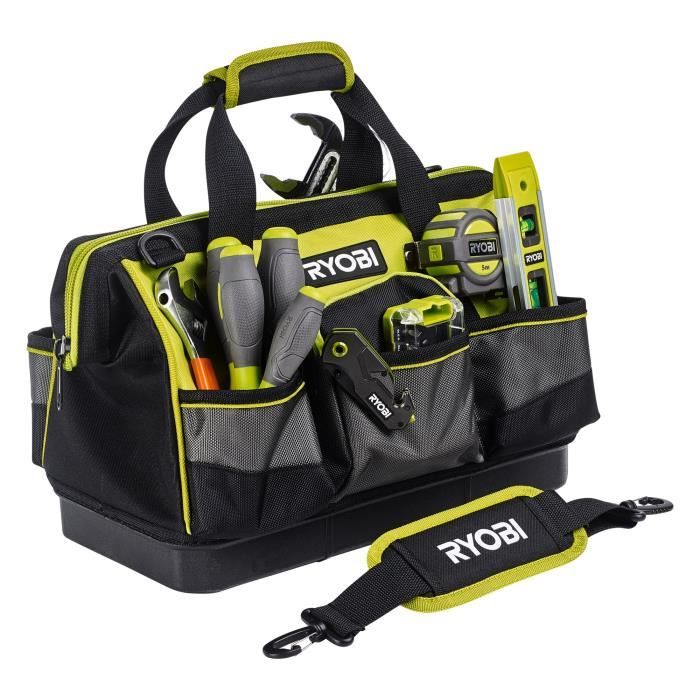 RYOBI - Sac avec fond renforcé 38 x 29 x 20,5 cm pour 1 ou 2 outils - RSSSTB1