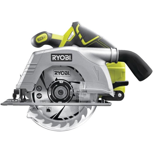 RYOBI - Scie circulaire 18V ONE + - diam. 165 mm x 16 mm - 4 700 tr/min - Livrée avec 1 lame 24 dents - R18CS-0