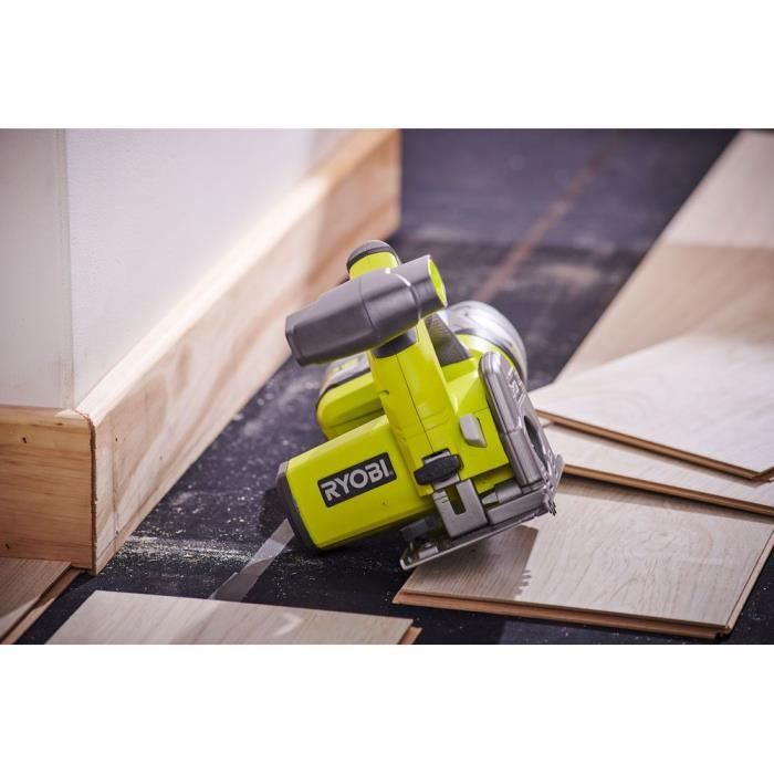 RYOBI - Scie multi-matériaux 18V ONE + - diam. 85 mm x 15 mm + lames 1 guide parallele et 1 buse d’aspiration - R18MMS-0