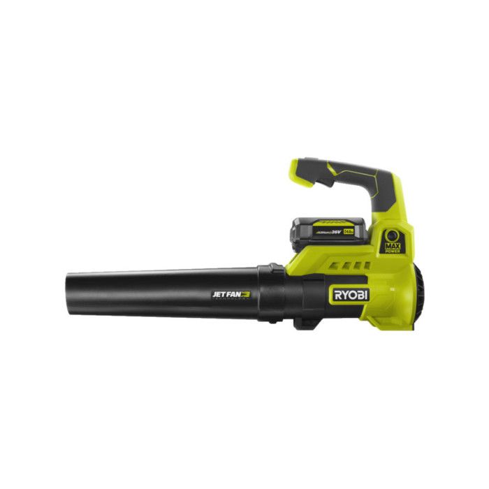 RYOBI - Souffleur 36V MAXPOWER Turbo Jet - soufflerie 152 km/h - débit air: 14,86 m³/min + batterie 4,0 Ah & chargeur