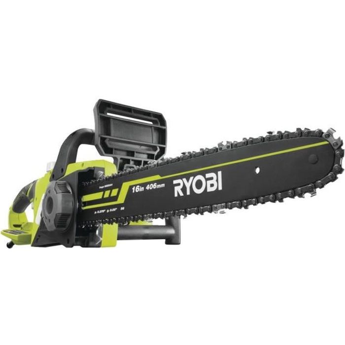 RYOBI - Tronçonneuse 2300 W - guide 40 cm - 16 m/s - tendeur sans outil - 2eme chaîne offerte - RCS2340B2C