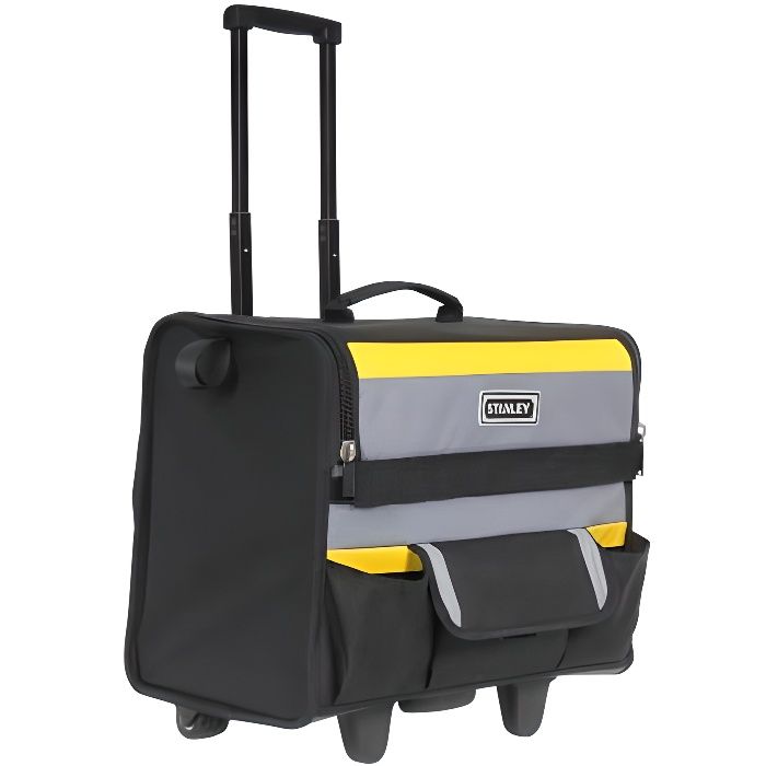 Sac a outils Softbag a roulettes STANLEY - 1-97-515 - 46 cm - Noir Gris et Jaune - Matiere durable