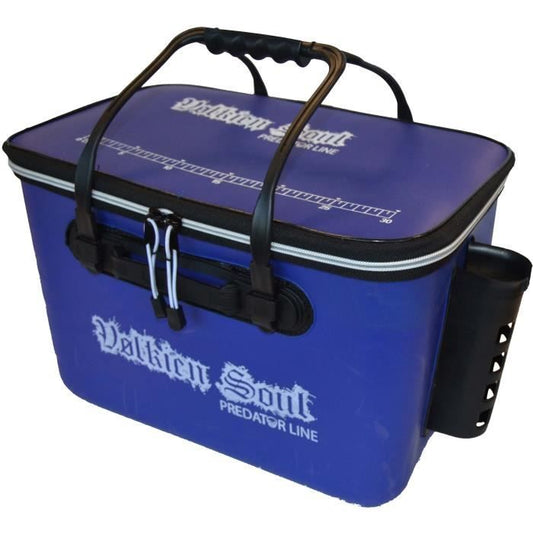 Sac de peche VOLKIEN Soul - Bakkan HARD 36 RH Series - Bleu - 22,5L - Avec support de cannes