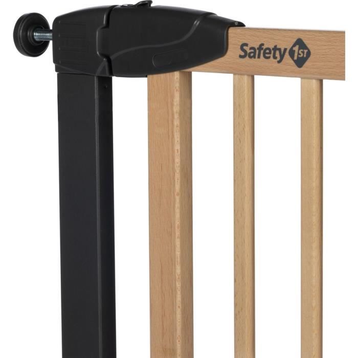 SAFETY 1ST SIMPLY CLOSE WOOD & META Pression 73-80 cm (Max. 94cm) sans vis ni perçage Ouverture d’une Main Bois