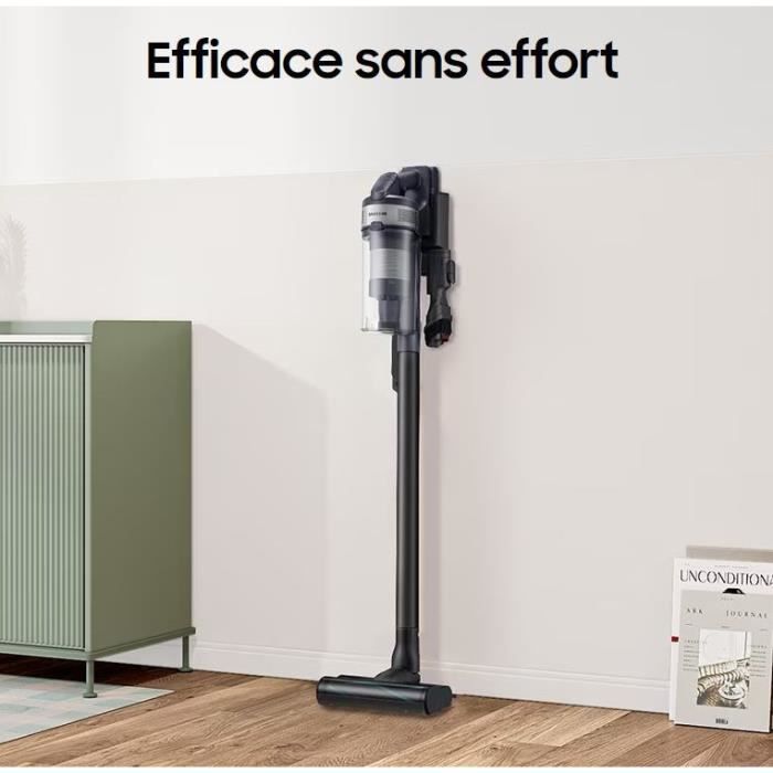 SAMSUNG Jet 75E Complete VS20B75CR5 - Aspirateur Balai sans Fil - Puissance 200 AW - Autonomie 60 min - Station murale