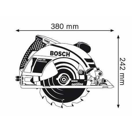 Scie circulaire Bosch Professional GKS 190 1400W diametre de lame de 190mm - 0601623000