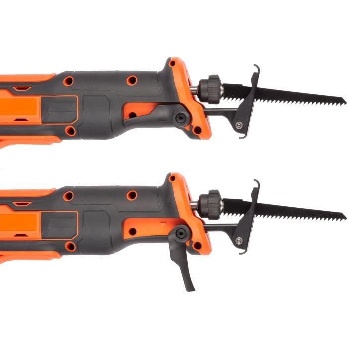 Scie sabre sans fil 20V - DUAL POWER POWDP25100 - Orange - Sabre - Bois - Intensif