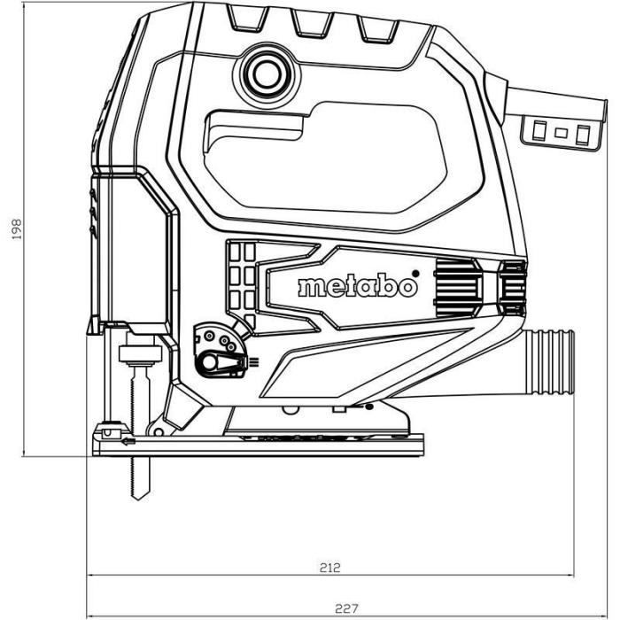 Scie sauteuse METABO STEB 65 Quick - 20 lames - 450W - 600-3000 tours/min