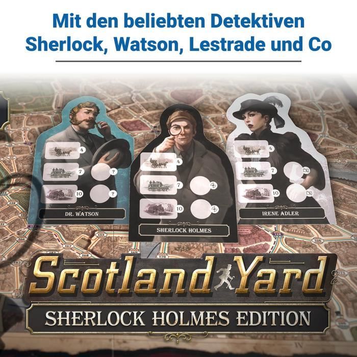 Scotland Yard Sherlock Holmes Jeu de stratégie famille des 10 ans 27344 Ravensburger