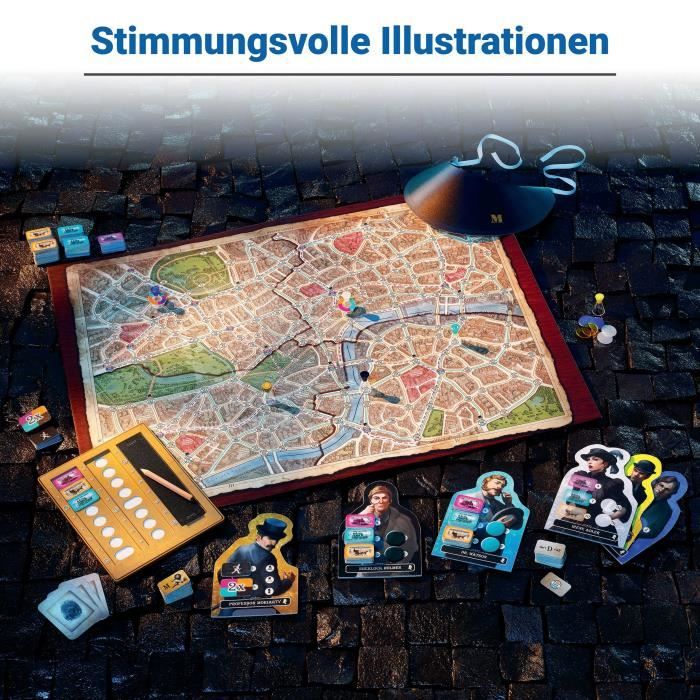 Scotland Yard Sherlock Holmes Jeu de stratégie famille des 10 ans 27344 Ravensburger