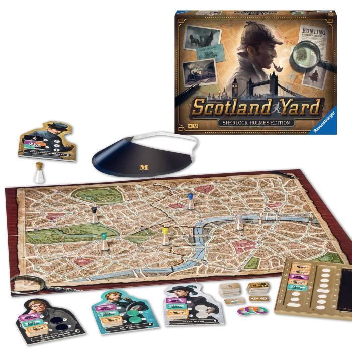 Scotland Yard Sherlock Holmes Jeu de stratégie famille des 10 ans 27344 Ravensburger