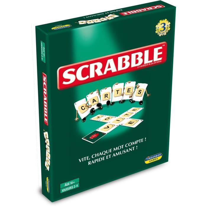 Scrabble cartes - 3 jeux en 1 - MEGABLEU